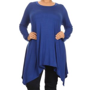 Frock Dress with Long Sleeves and Long Sleeves - Blue