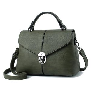 New Fashion Trend PU Leather Lady Shoulderbag - Army Green