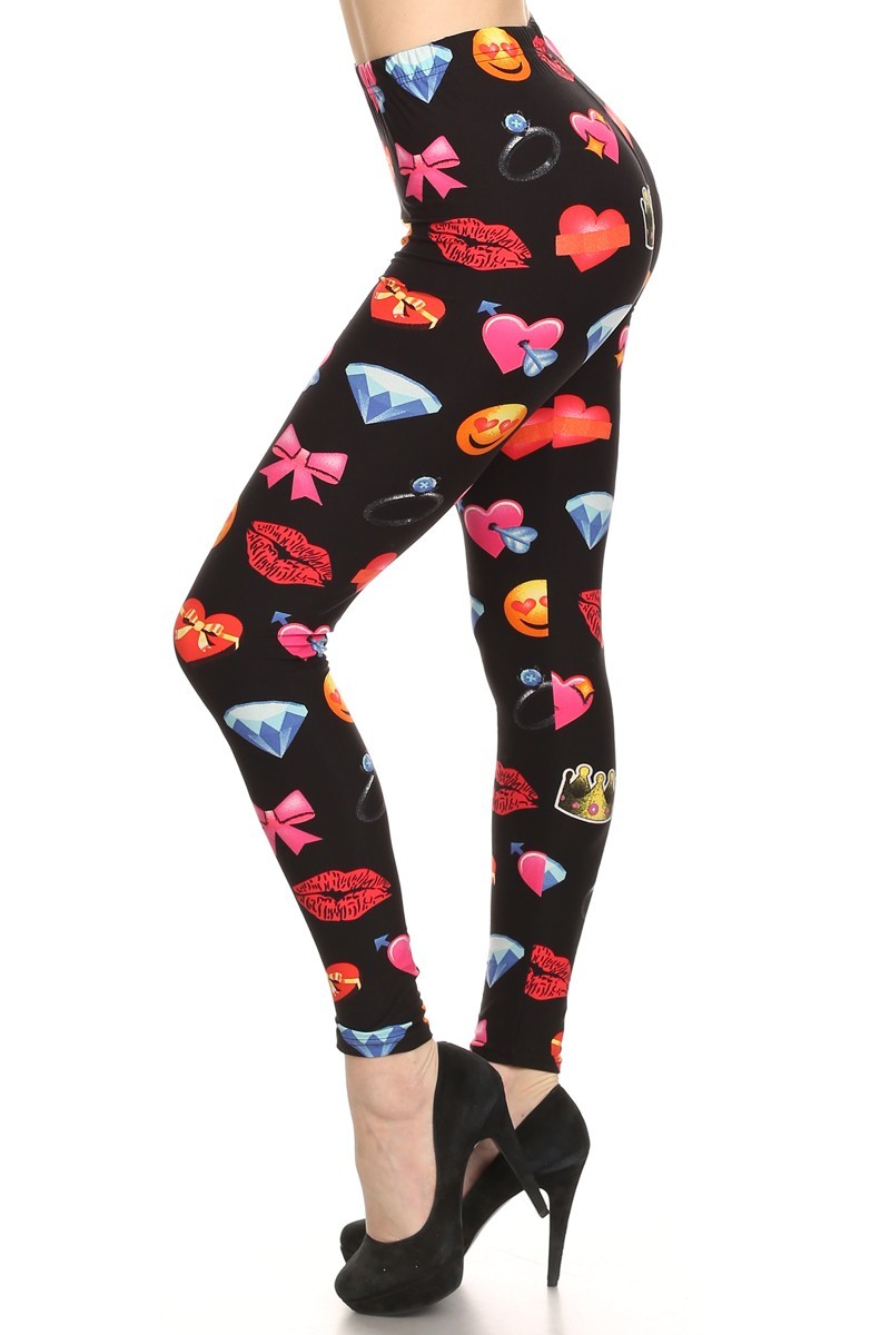 Emoji Plus Size Leggings - Big and Sexy Sportswear