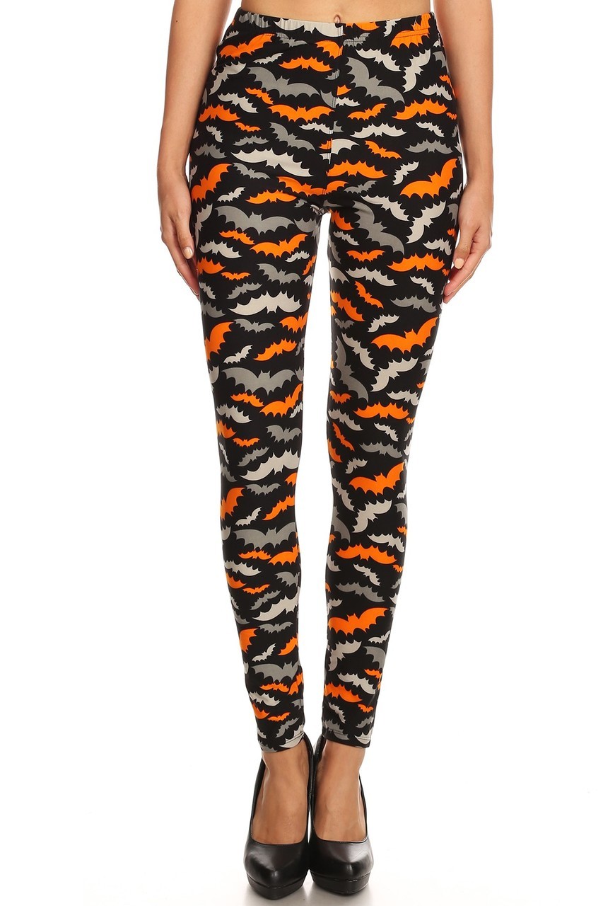 Halloween Bats - plus size leggings